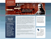 Tablet Screenshot of congressionalacademy.org